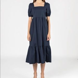 Zaria Dress in Navy